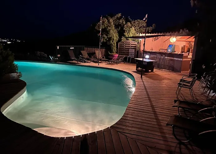 Maison & Piscine Privee Vue Panoramique Tres Calme Independant Nyaraló Porto-Vecchio